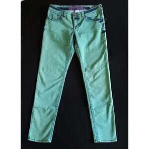 Hydraulic Y2K Gramercy Original Jegging Sz 7/8 Green‎ Low Rise Pants